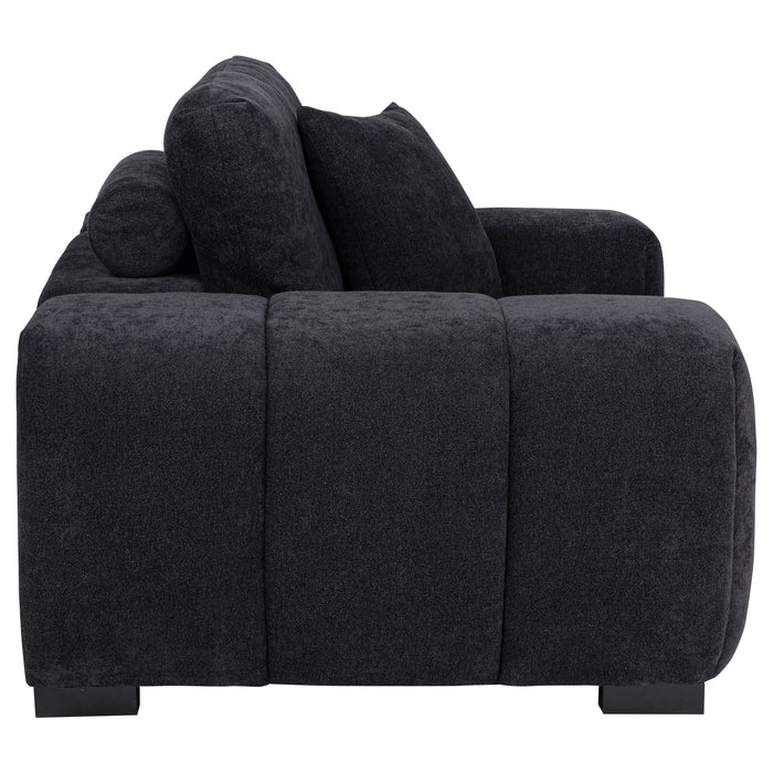 Octavia Tufted Upholstered Accent Chair Black