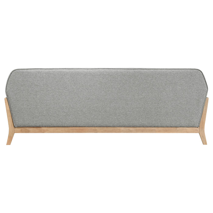 Vaughn Fabric Upholstered Flared Arm Sofa Grey