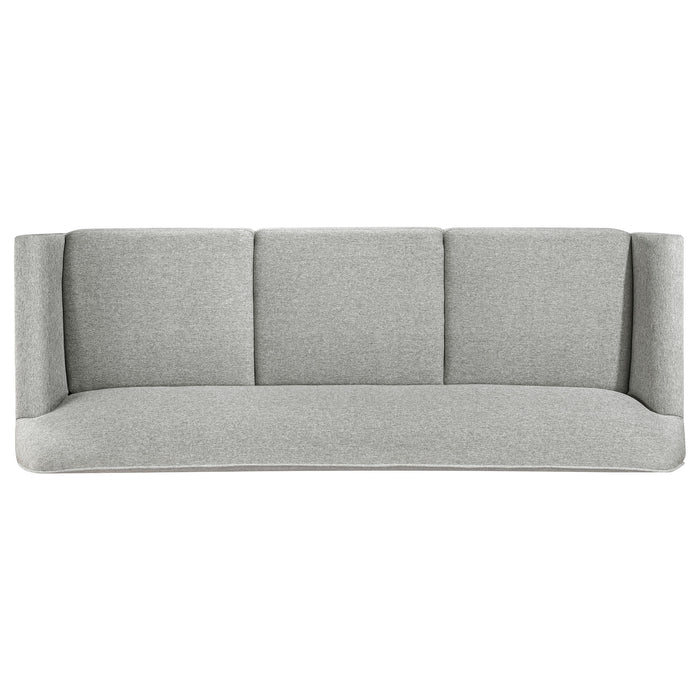 Vaughn Fabric Upholstered Flared Arm Sofa Grey