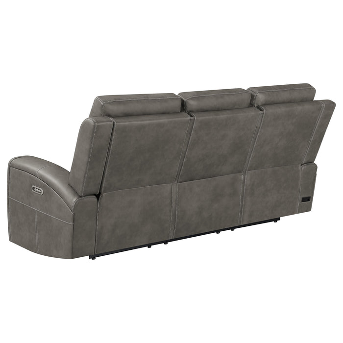 Brickston 2-piece Triple Power Reclining Sofa Set Charcoal
