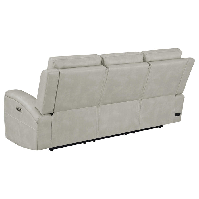 Brickston 2-piece Triple Power Reclining Sofa Set Grey