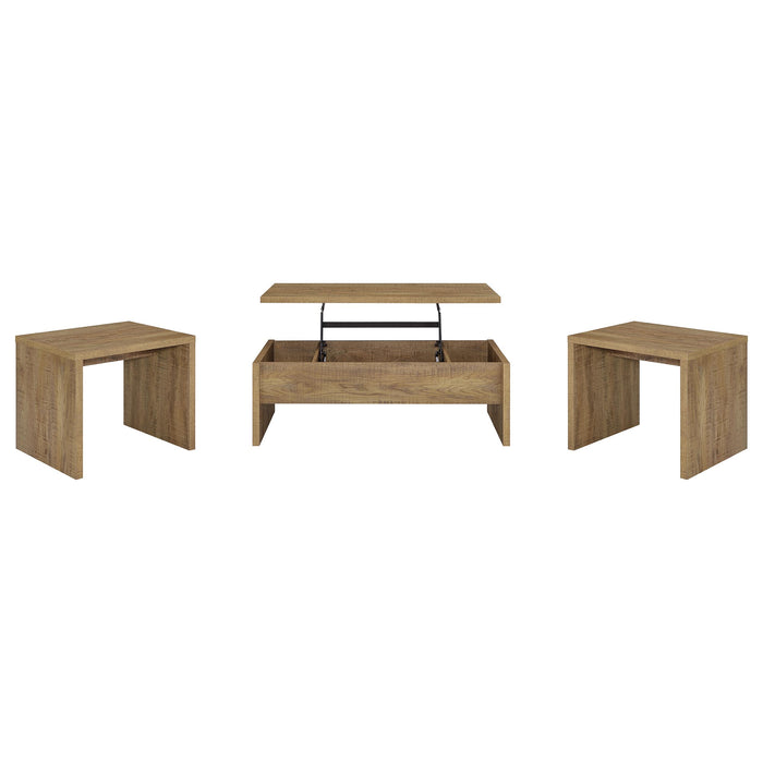 Canoga 3-piece Lift Top Cocktail Coffee Table Set Mango