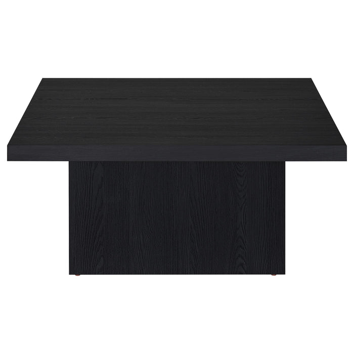 Devar Square Engineered Wood Cocktail Coffee Table Black