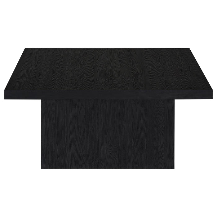 Devar Square Engineered Wood Cocktail Coffee Table Black