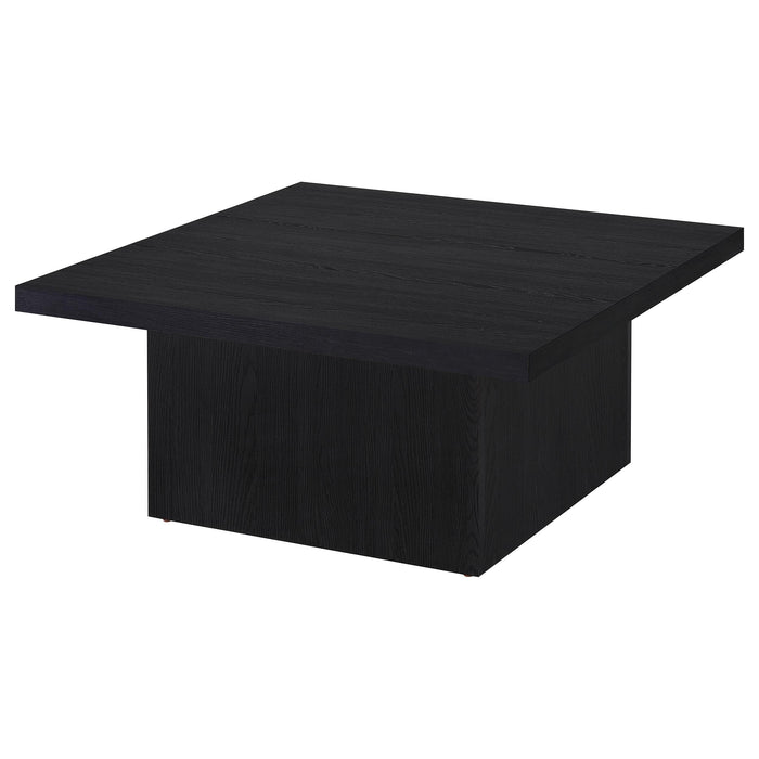 Devar 3-piece Square Cocktail Coffee End Table Set Black
