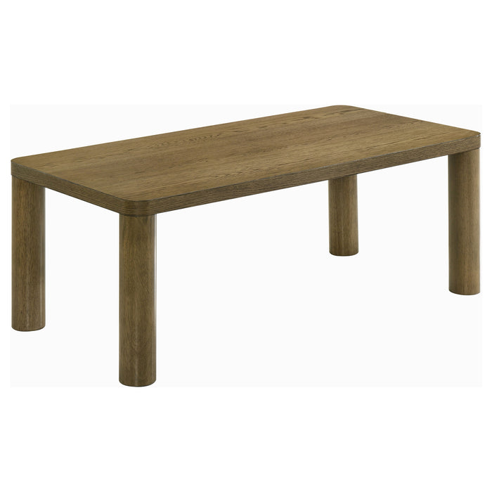 Castlewood Engineered Wood Cocktail Coffee Table Brown Oak