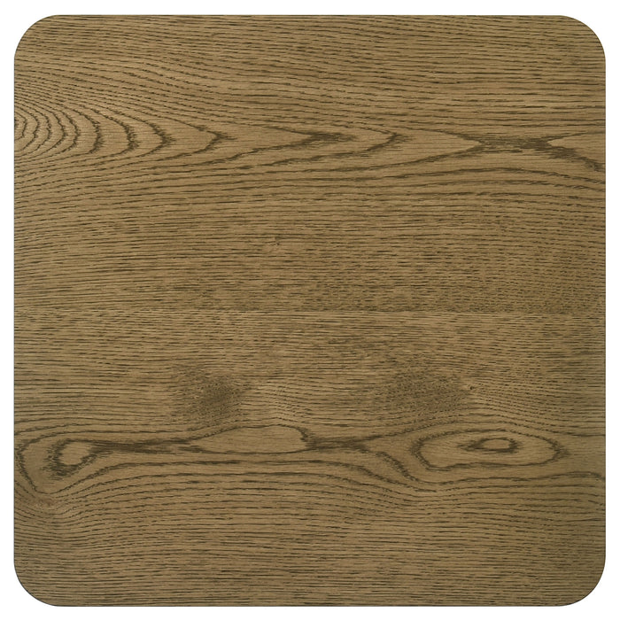 Castlewood Engineered Wood Accent Side End Table Brown Oak