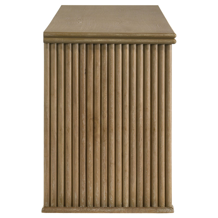 Adina 70-inch TV Stand Media Console Distressed Light Brown