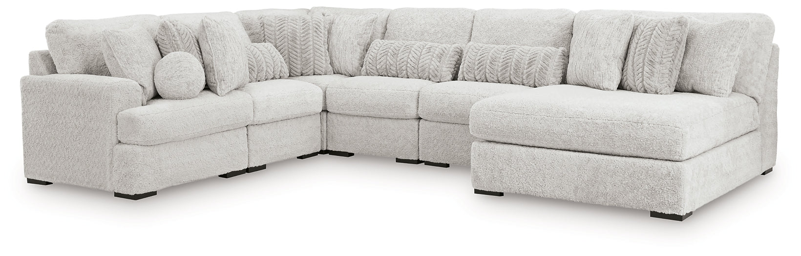 Cuddle Plush 6-Piece Sectional with Chaise