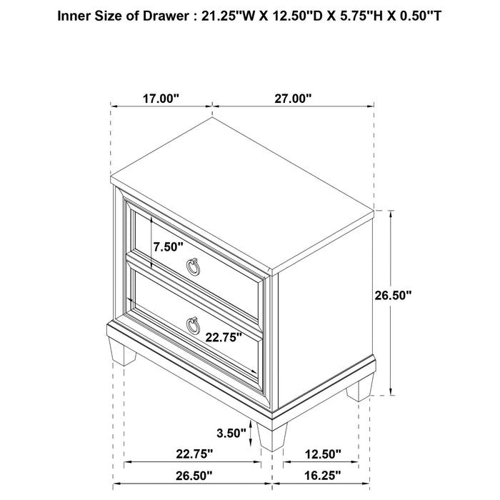 Pembroke 5-piece Eastern King Bedroom Set Washed Oak