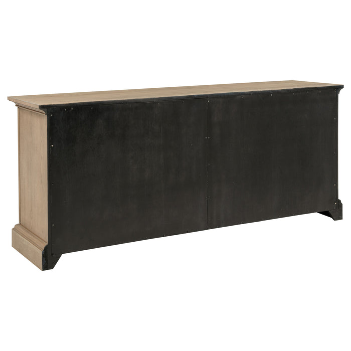 Brockway 4-door Dining Sideboard Buffet Cabinet Barley Brown