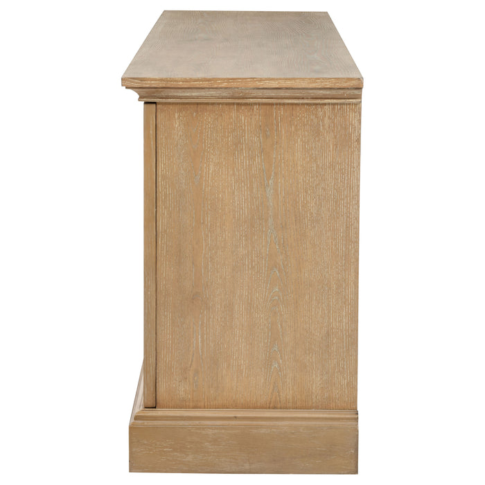 Brockway 4-door Dining Sideboard Buffet Cabinet Barley Brown