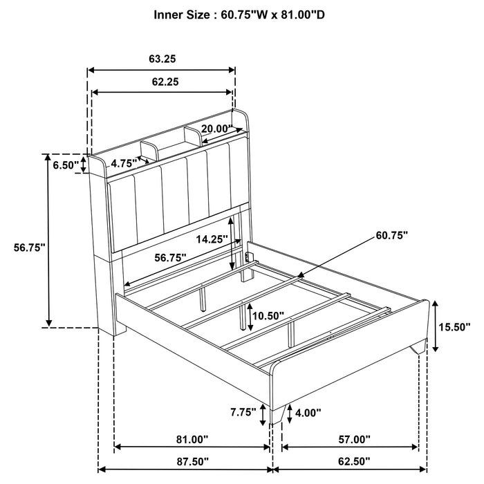 Henderson 5-piece Queen Bedroom Set Medium Oak
