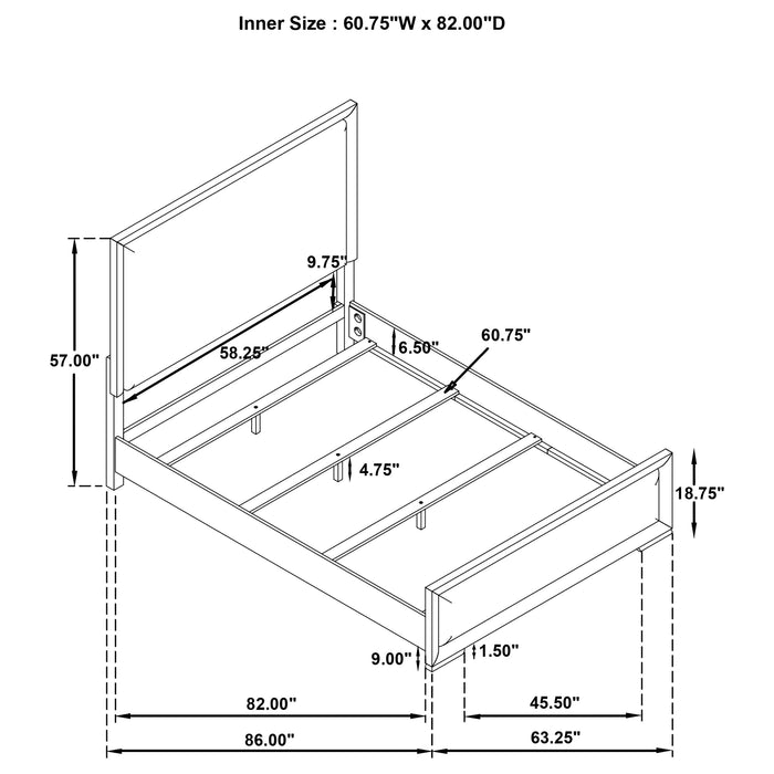Gracemont 5-piece Queen Bedroom Set White