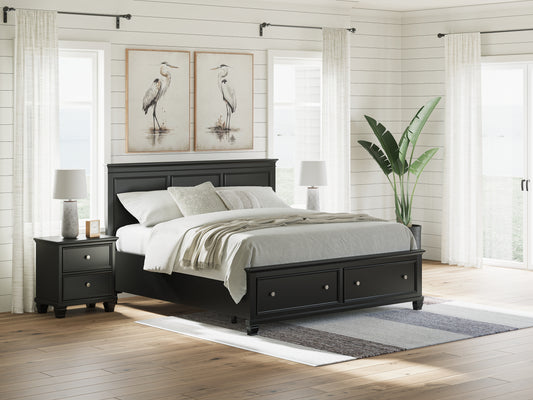 Lanolee King Panel Storage Bed