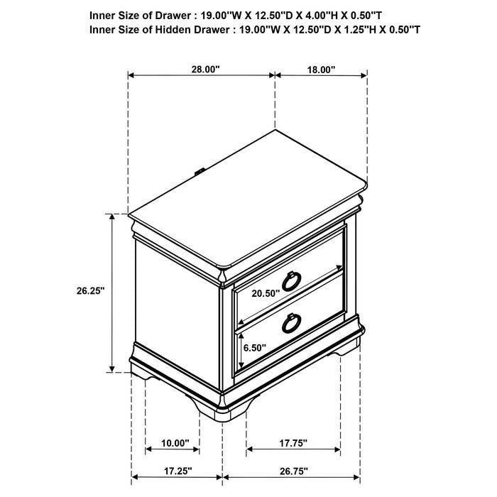 Garland 4-piece Queen Bedroom Set Brown Cherry