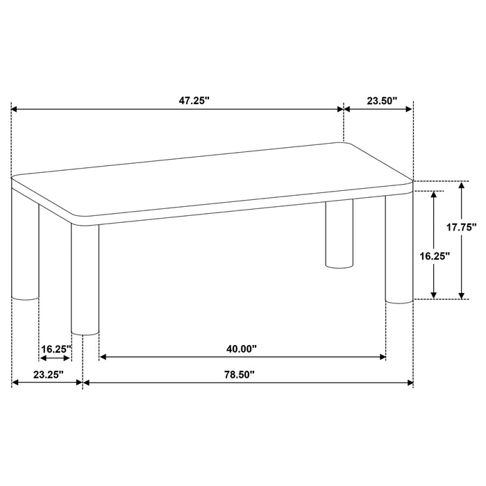 Castlewood Engineered Wood Cocktail Coffee Table Brown Oak