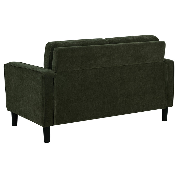 Ruth 3-piece Fabric Upholstered Track Arm Sofa Matcha Green