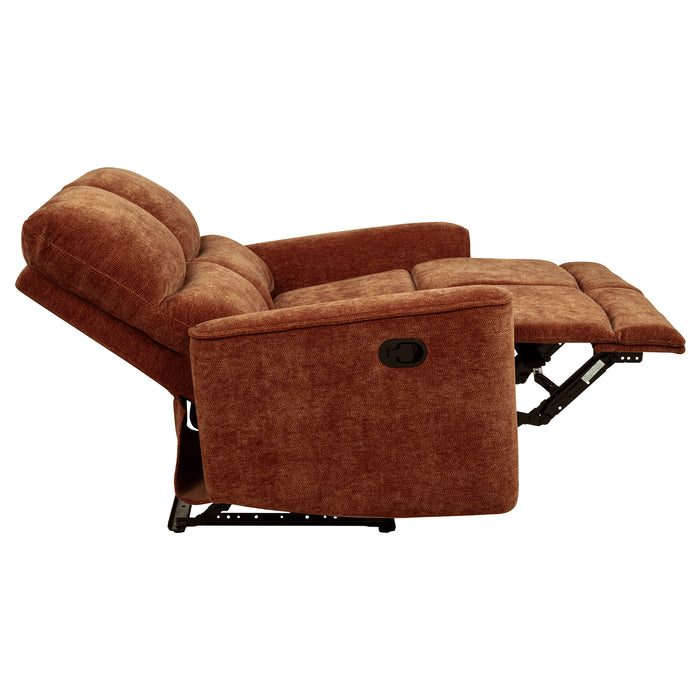 Navarro 3-piece Upholstered Reclining Sofa Set Orange