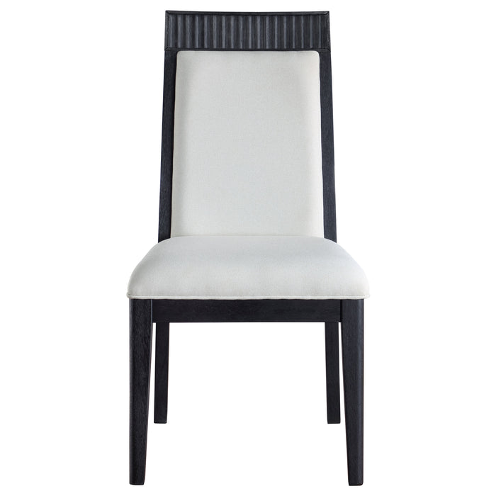 Brookmead Dining Side Chair Ivory and Black (Set of 2)