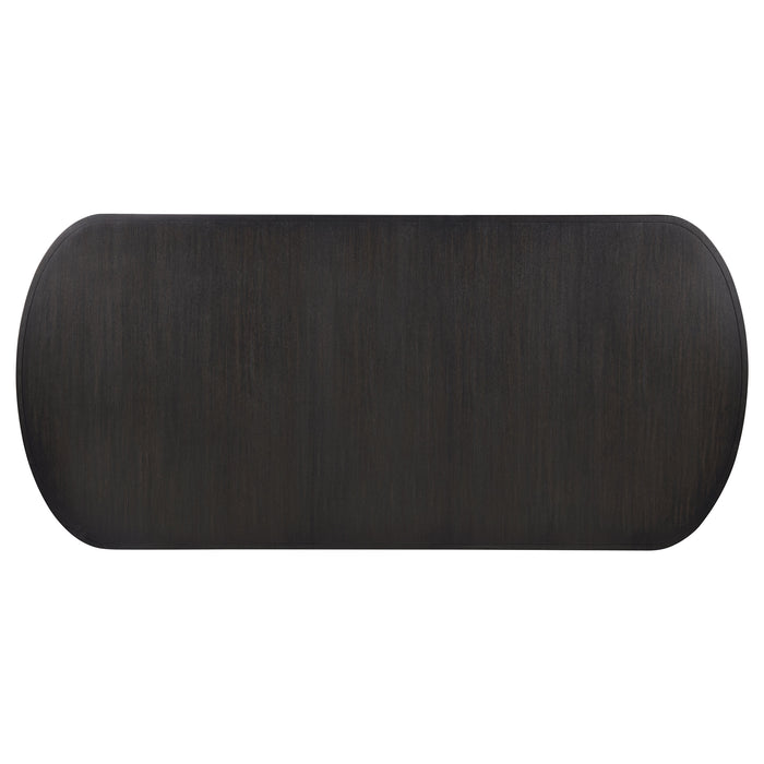 Leandro 7-piece Rectangular Dining Table Set Burnished Black