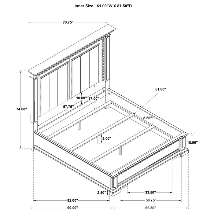 McKinney 5-piece Queen Bedroom Set Vintage White