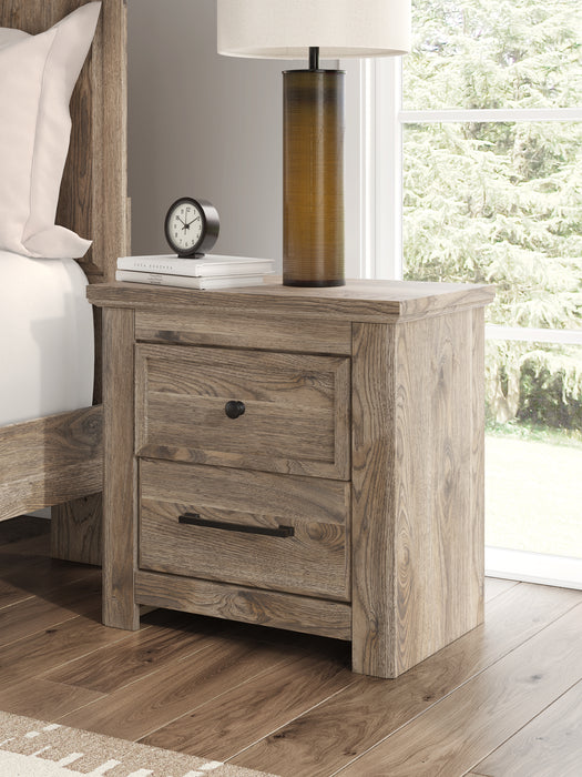 Rusticott Two Drawer Night Stand