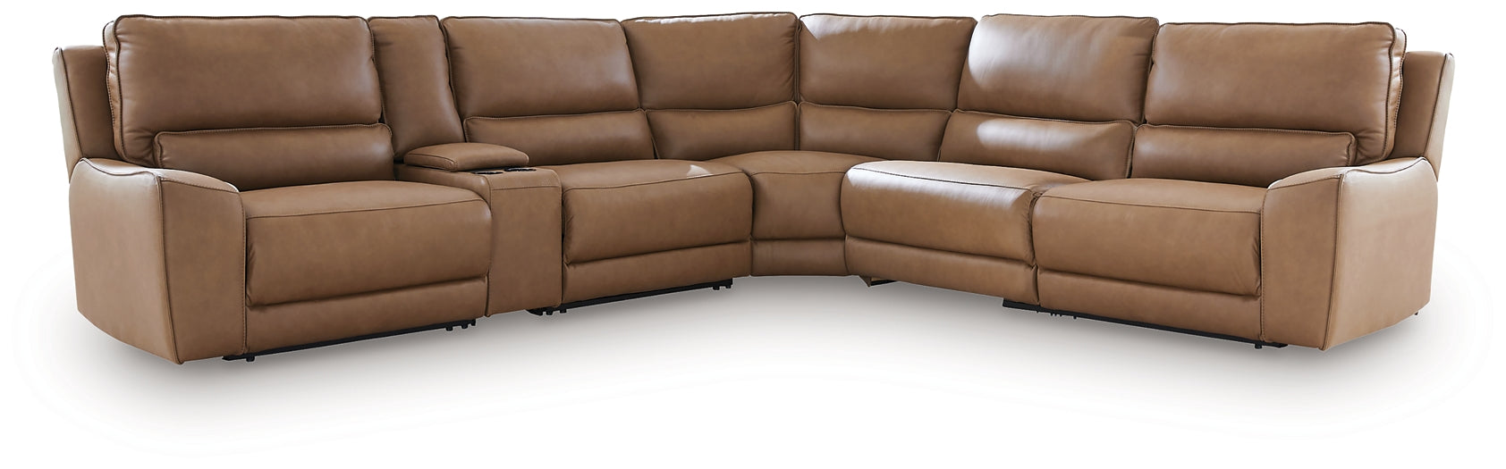 DeepWakes 6-Piece Reclining Sectional with Storage Console