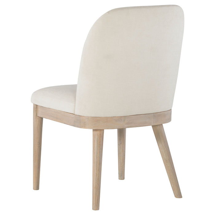 Solano Upholstered Dining Side Chair Beige (Set of 2)