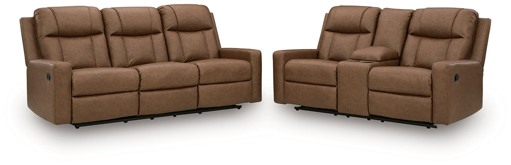 Mackmenville Reclining Sofa and Reclining Loveseat with Console