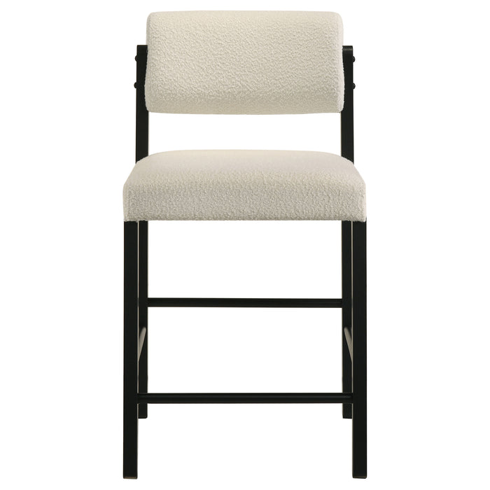 Decker 7-piece 70-inch Rectangular Counter Height Dining Set Cream and Black
