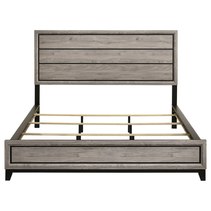 Watson Wood California King Panel Bed Light Taupe