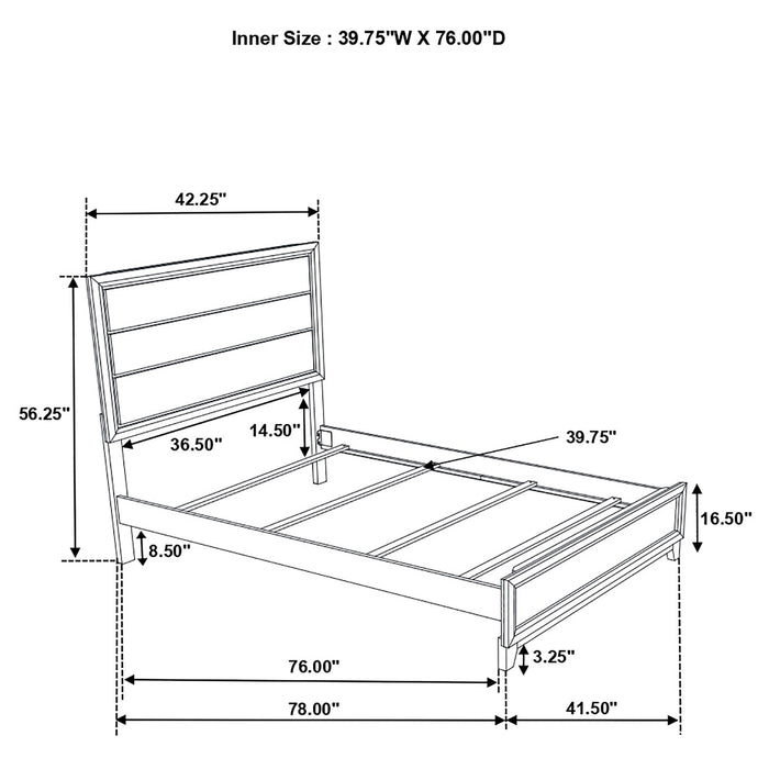 Watson Four-piece Twin Bedroom Set Light Taupe