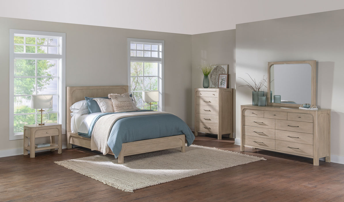 Solano 55-inch California King Panel Bed Weathered Mango