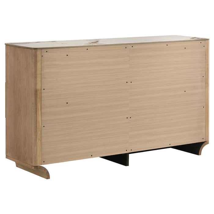 Leanne 4-piece Queen Bedroom Set Light Oak