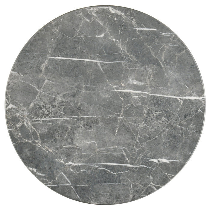 Bradley Round SmartTop™ End Side Table Grey and Natural
