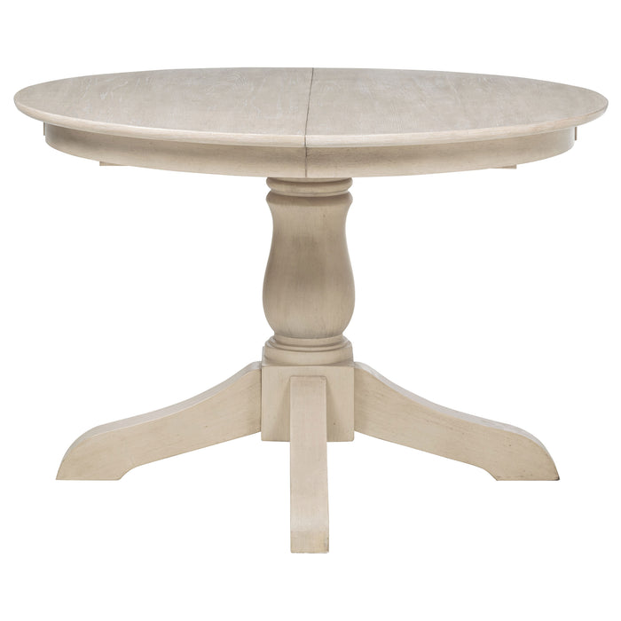 Orrison Oval 62-inch Wood Extension Leaf Dining Table Linen