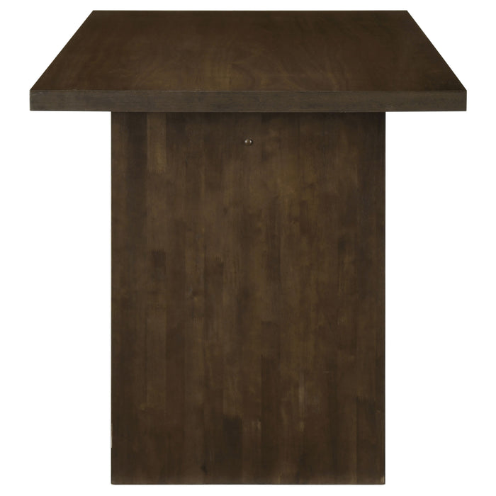 Decker 7-piece 70-inch Rectangular Counter Height Dining Set Black and Walnut