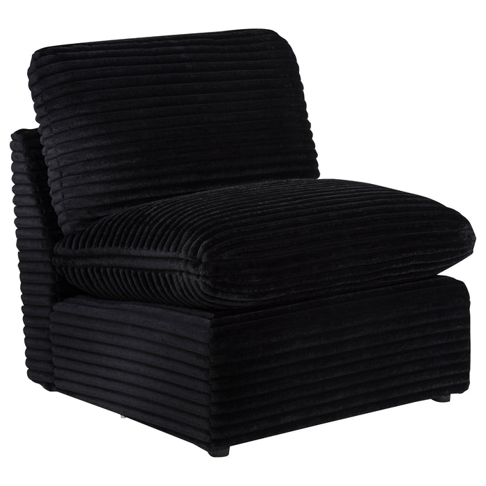 Collins Modular Armless Chair Black