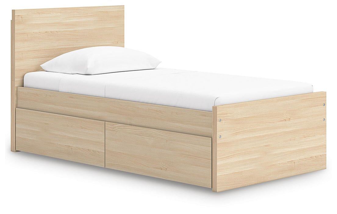 Ashley Express - Onita Twin Panel Platform Bed with 1 Side Storage
