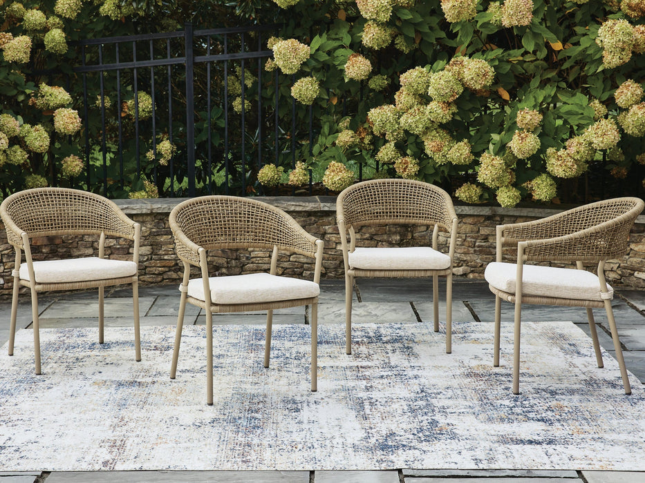 Orchard Beach Arm Chair With Cushion (4/CN)