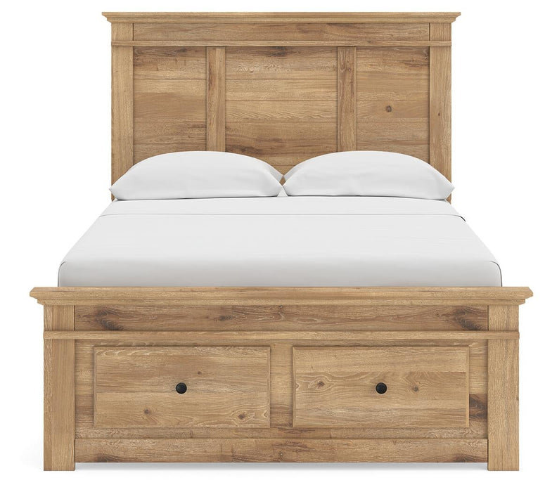 Makidern Full Panel Storage Bed