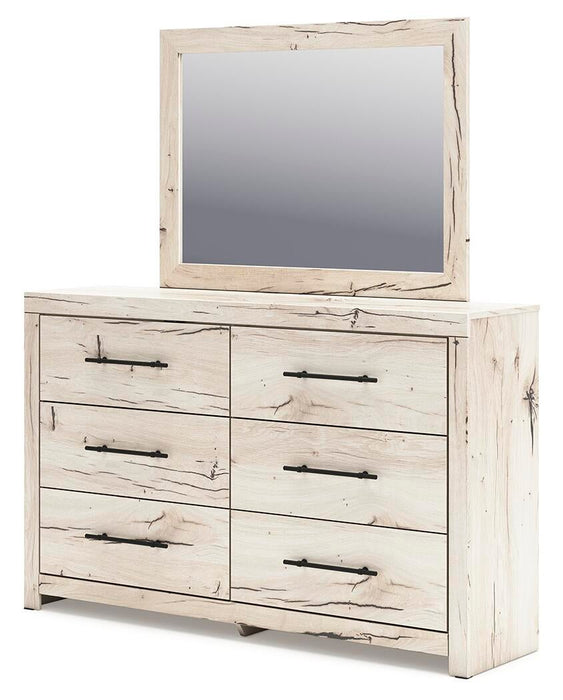 Lawroy Full Panel Bed, Dresser, Mirror and Nightstand
