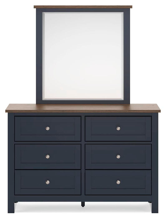 Landocken Twin Panel Bed, Dresser, Mirror, Chest and Nightstand