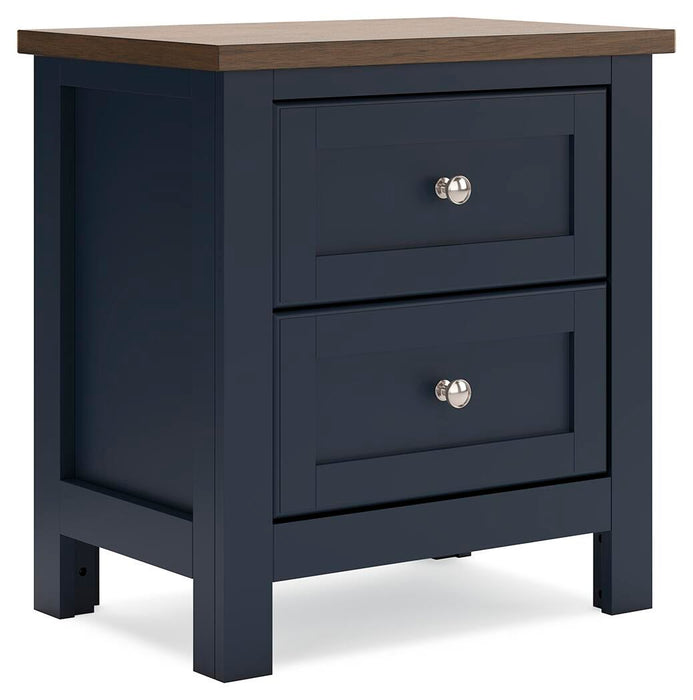 Landocken Twin Panel Bed, Dresser, Mirror and Nightstand