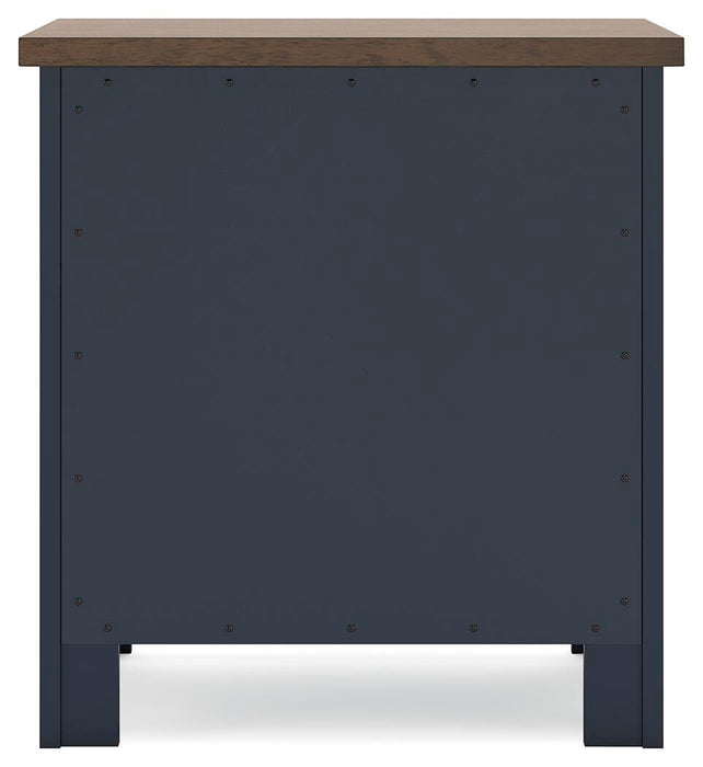 Landocken Twin Panel Bed, Dresser, Mirror and Nightstand
