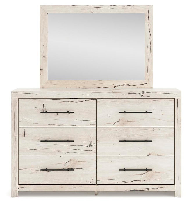 Lawroy King Panel Bed, Dresser, Mirror, Chest and Nightstand