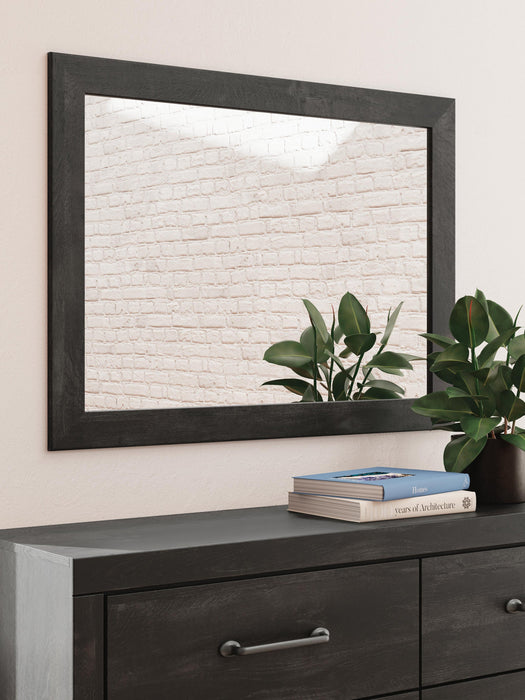 Hollivern Full Panel Bed with Storage, Dresser, Mirror and Nightstand