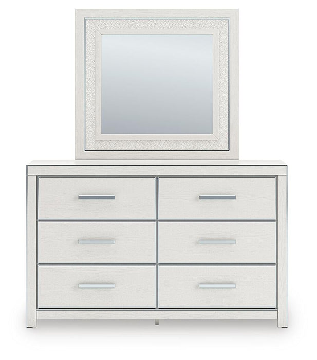 Zuraleus King Upholstered Bed, Dresser, Mirror and Nightstand
