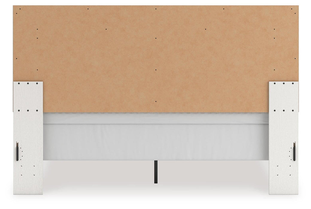 Zuraleus King Upholstered Panel Bed, Dresser, Mirror and Nightstand